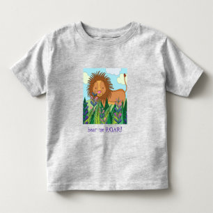 Hör mig ROAR! Cute färglös lejon T Shirt