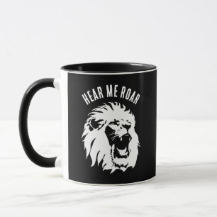 Hör mig Roar Lejonare Ansikte Mugg
