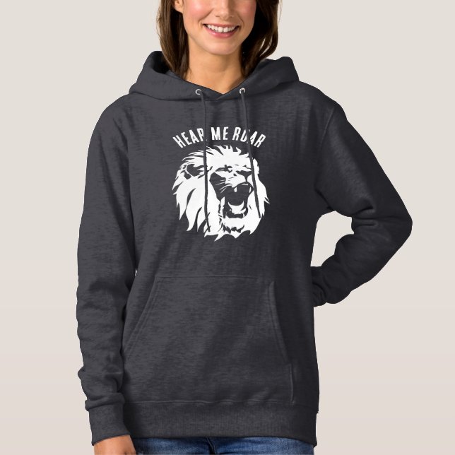 Hör mig Roar Lejonare Ansikte T Shirt (Framsida)