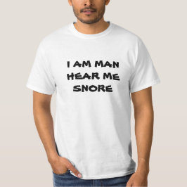 Hör mig snarka tee shirt