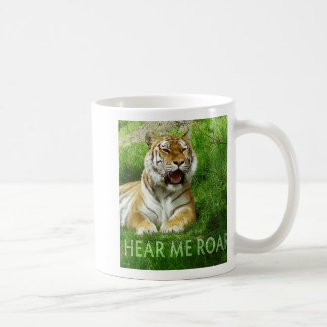 Hör mig vråla tigermuggen kaffemugg (Höger)