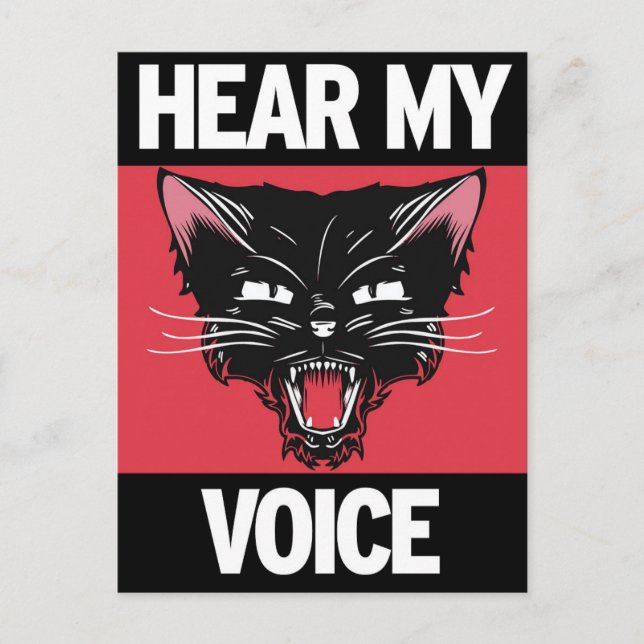 Hör mitt röstvykort vykort (Framsida)