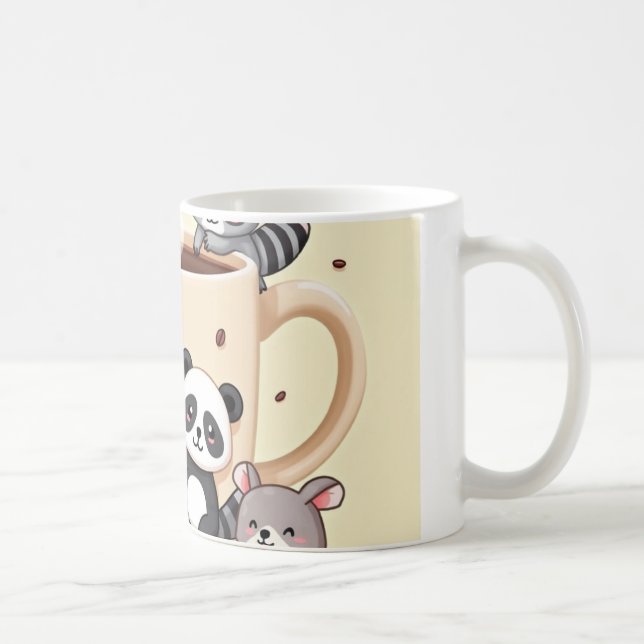 "Hora do Café com os Amigos da Floresta" Kaffemugg (Höger)