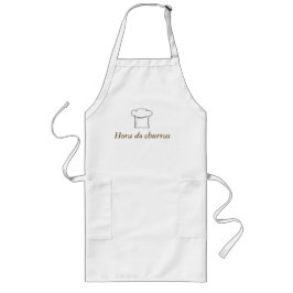 Hora do churras avental långt förkläde