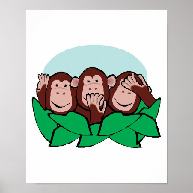 höra tala om att inga onda apor poster (Framsidan)