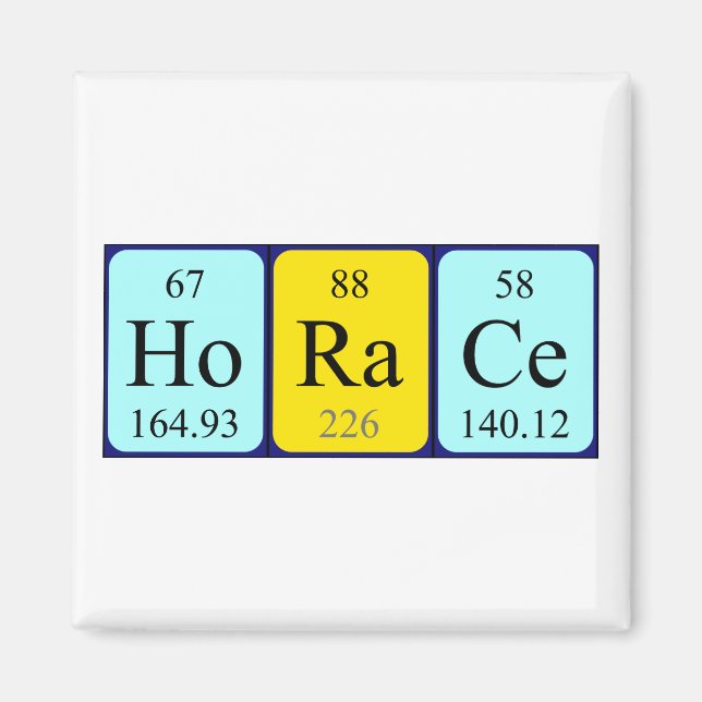Horace Periodisk bord namn magnet (Framsidan)