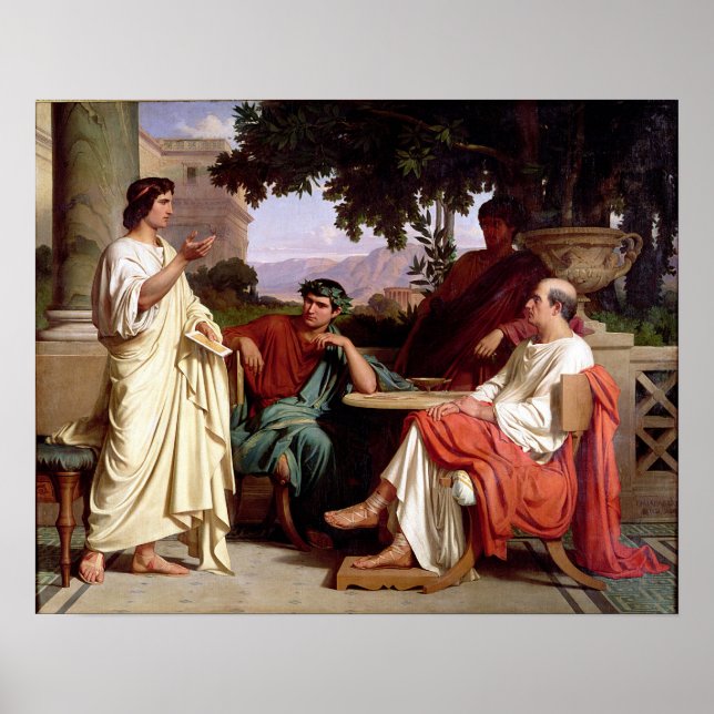 Horace, Virgil och Varius Poster (Framsidan)