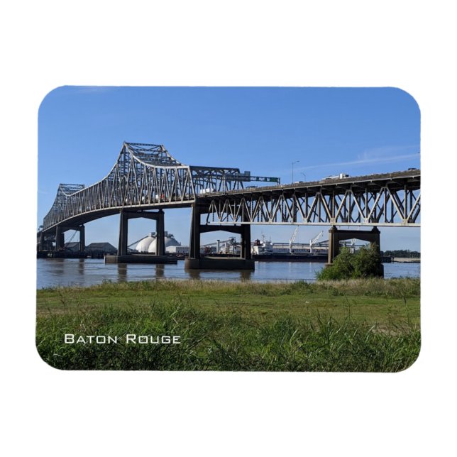 Horace Wilkinson Bridge - Baton Rouge Magnet (Horisontell)