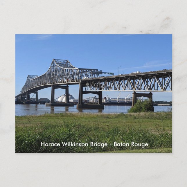 Horace Wilkinson Bridge - Baton Rouge Vykort (Framsida)