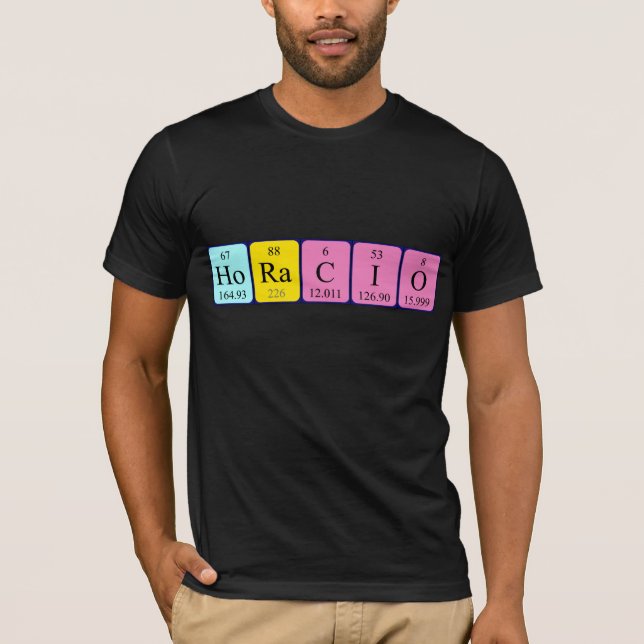 Horacio Periodisk skjorta bord namn Tee Shirt (Framsida)