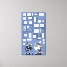 HORAH CHAIR Bröllop, inloggningsgästkort för Canvastryck