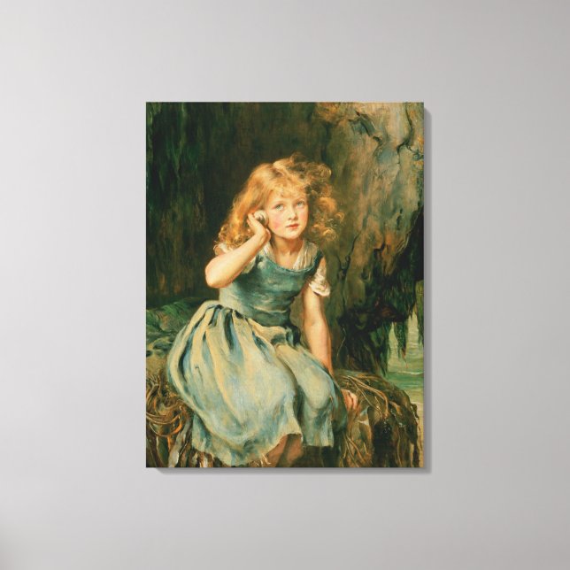 Hörande av havet canvastryck (Framsida)