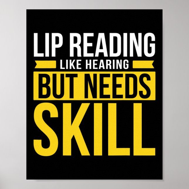 Hörande - Döv - Kan inte höra - Dövets medvetenhet Poster (Framsidan)