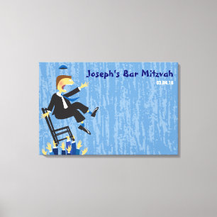 Horas ordförande Dance Pub Mitzvah-anslagstavla Canvastryck