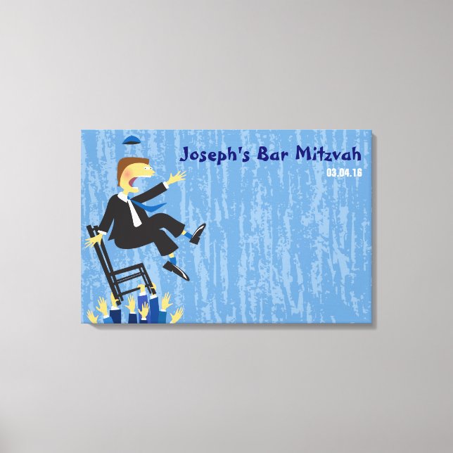Horas ordförande Dance Pub Mitzvah-anslagstavla Canvastryck (Framsida)