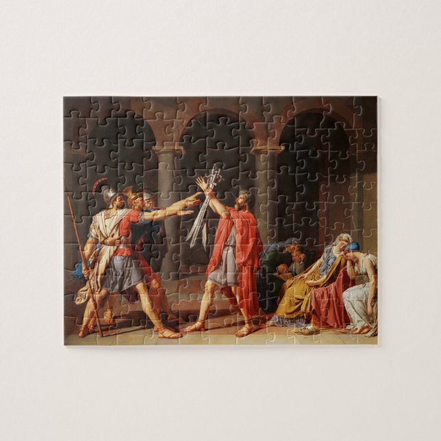 Horatiis ed av Jacques-Louis David Pussel (Horisontell)