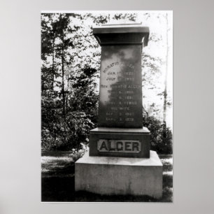Horatio Algers grav i Natick, Massachusetts Poster