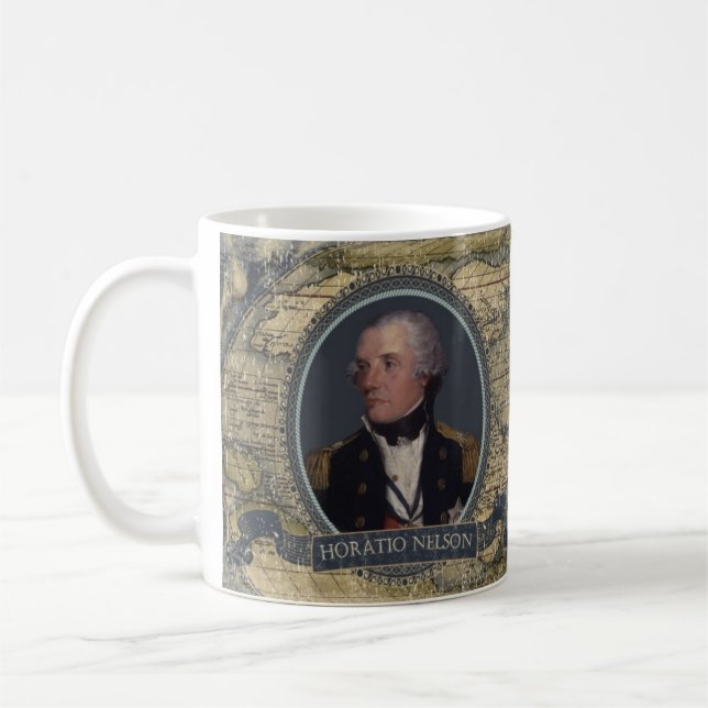 Horatio Nelson historisk mugg (Vänster)