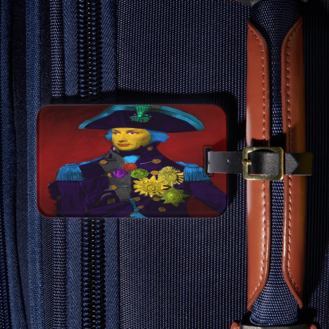Horatio Nelson Pop Art Luggage Tag Bagagebricka (Framsida Insitu 4)