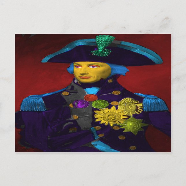 Horatio Nelson Pop Art Vykort (Framsida)