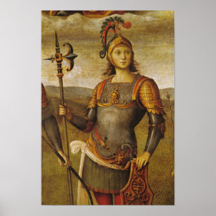Horatius Cocles, från den Sala dell'Udienzaen Poster