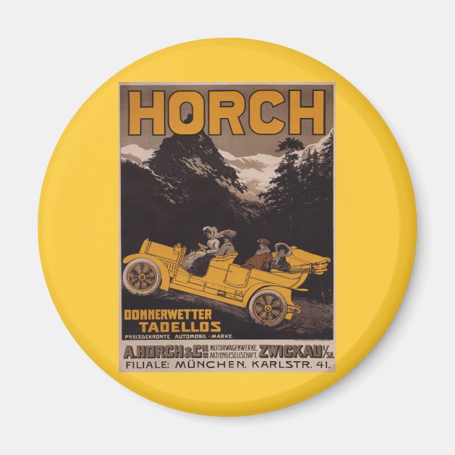 HORCH Automobile Magnet (Framsidan)