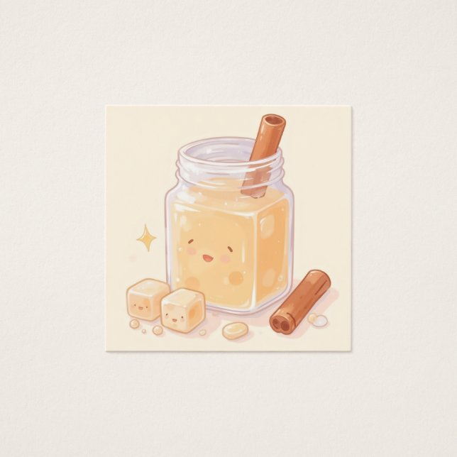 Horchata Fyrkantigt Visitkort (Framsida)