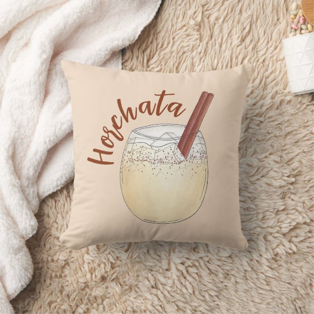 Horchata Orxata Mexican Spain Beverage Drink Kudde (Filt)