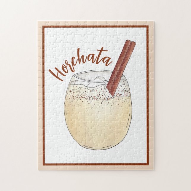 Horchata Orxata Mexican Spain Beverage Drink Pussel (Vertikal)