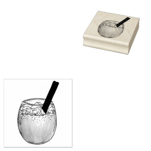 Horchata Orxata Mexican Spain Beverage Drink Stämpel