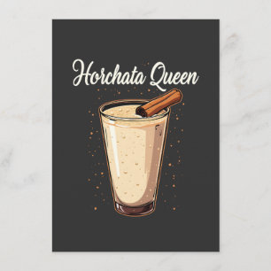 Horchata Queen Mexican Spain Drink Tilläggskort