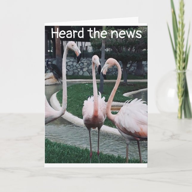 HÖRDE ATT DU FÅR "40:e" BIRTHDAY Kort (Framsida)