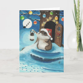 Hörde jag tomten? helgkort