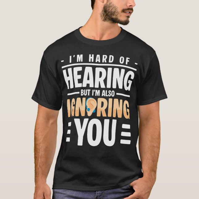 Hörhjälpmedel för hörselnedsättning t shirt (Framsida)