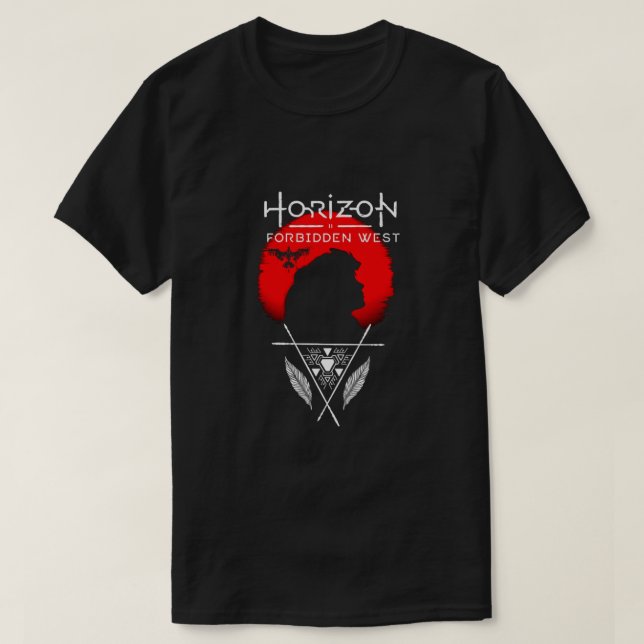 Horisont 2: Förbjuden Väster Aloy Red Classic T Shirt (Design framsida)