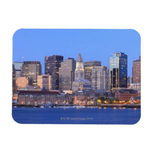 Horisont av i stadens centrum Boston från inre Magnet