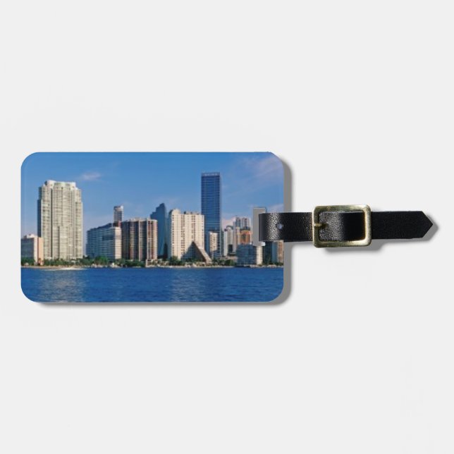 Horisont av Miami, Florida Bagagebricka (Horisontell Framsida)