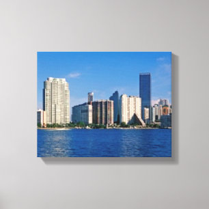 Horisont av Miami, Florida Canvastryck