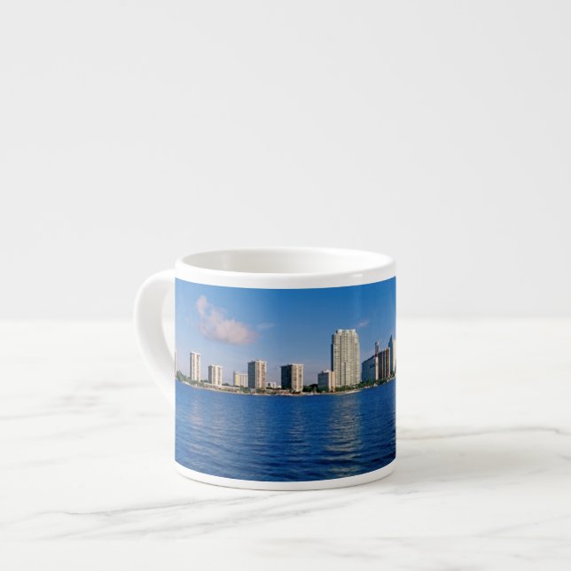 Horisont av Miami, Florida Espressomugg (Framsida vänster)