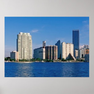Horisont av Miami, Florida Poster