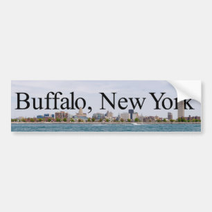 Horisont för buffel NY med buffeln i Bildekal