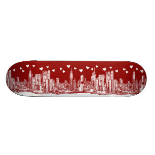 horisont för valentin NYC Old School Skateboard Bräda 18 Cm