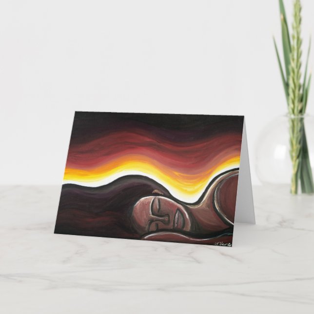 Horisont Greeting Card Kort (Framsida)
