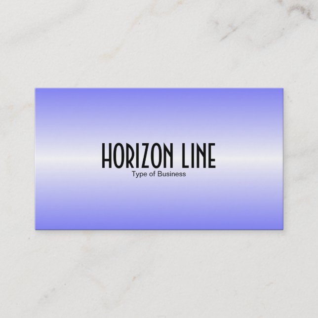 Horisont Line - Blue Visitkort (Framsida)