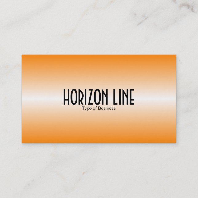 Horisont Line - Orange Visitkort (Framsida)