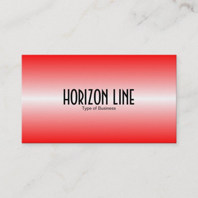 Horisont Line - Red Visitkort (Framsida)
