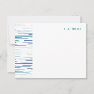 Horisont Linjer Stationery Note Card - Bassäng Spara Datumet