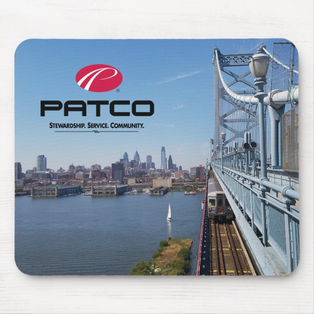 Horisont Mousepad för PATCO Philadelphia Musmatta (Framsidan)