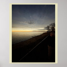 Horisont över Sjö Erie Poster