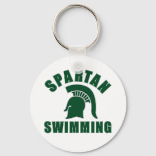 Horisont spartanska simma Keychain Nyckelring